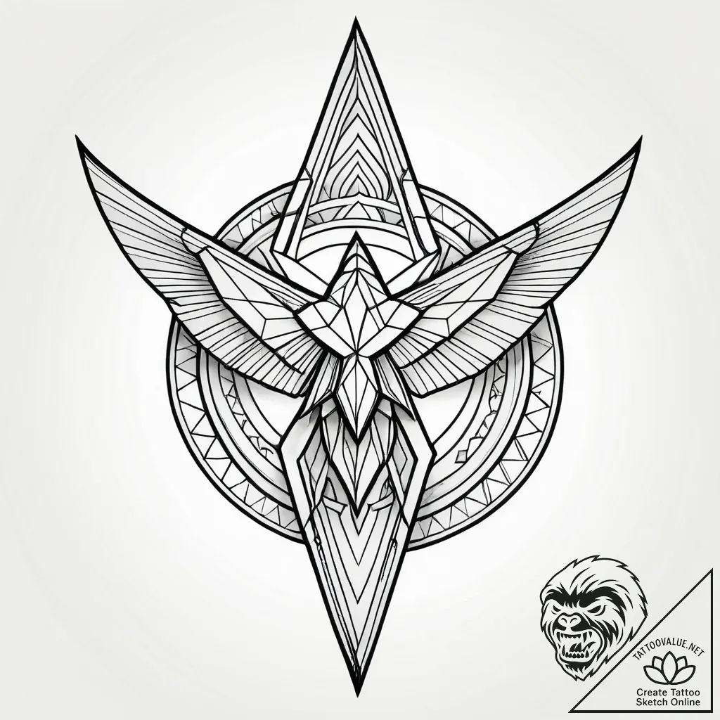 Tattoo sketch, boss baby flying with cape, su... - style Jagger Old - tattoo sketch (13.11.2025 03:10)