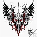 Storm talon piercing bone relic, tattoo flash… – style Jaeger Simple – tattoo sketch (13.11.2025 03:52)