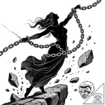 Tattoo sketch, luisaвђ™s silhouette breaking… – style Flux Inscriptions – tattoo sketch (13.11.2025 04:01)