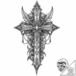 Dagger piercing the veil between worlds, tatt… – style Jaeger Mini – tattoo sketch (13.11.2025 04:07)