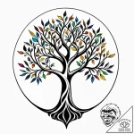 Ringed moon behind skeletal tree, tattoo flas… – style Jagger Old – tattoo sketch (13.11.2025 05:22)