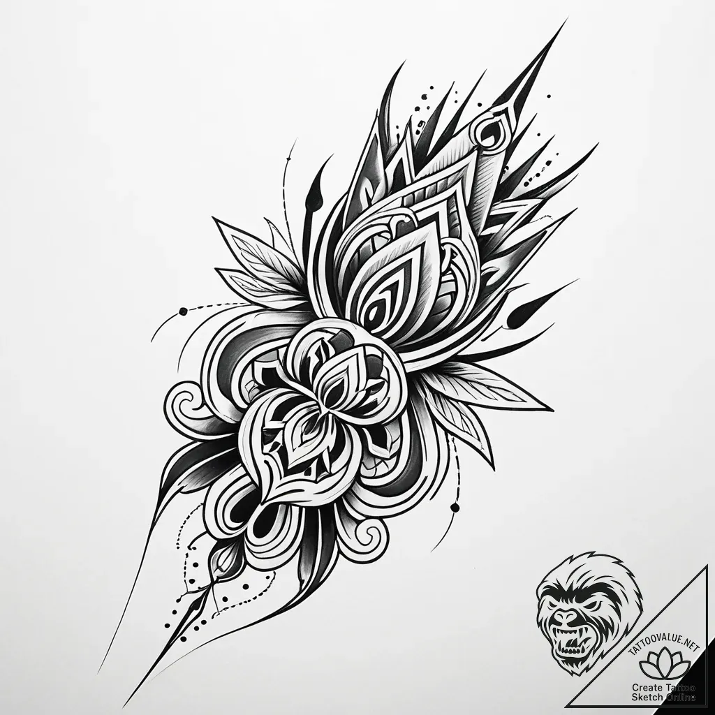 Cartridge, tattoo drawing outline, fine lines... - style Jaeger Simple - tattoo sketch (13.11.2025 05:39)