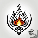 Iron gates crowned with flame, concept art fo… – style Jagger Old – tattoo sketch (13.11.2025 05:58)