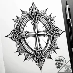 A detailed broken mirror reflecting a distort… – style Jaeger Simple – tattoo sketch (13.11.2025 06:15)