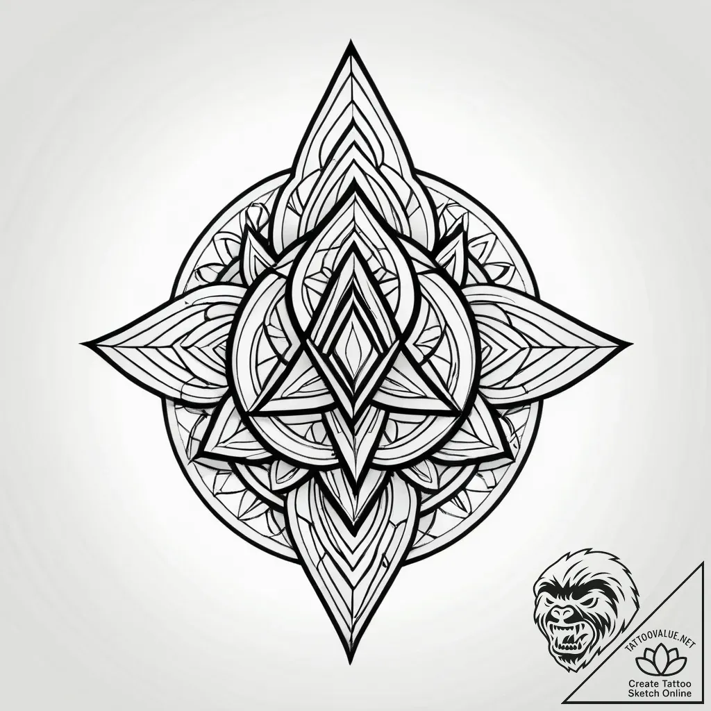 Knotted roots breaking stone, tattoo flash sh... - style Jagger Old - tattoo sketch (13.11.2025 06:22)