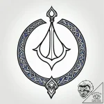 Moon staff crowned with runes, concept art fo… – style Jagger Old – tattoo sketch (13.11.2025 06:34)