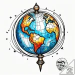 Atlas holding the globe, artistic tattoo sket… – style Jagger Old – tattoo sketch (13.11.2025 06:46)