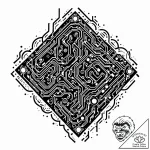 Tat tattoo sketch, flowing binary code formin… – style Jaeger Mini – tattoo sketch (13.11.2025 07:07)