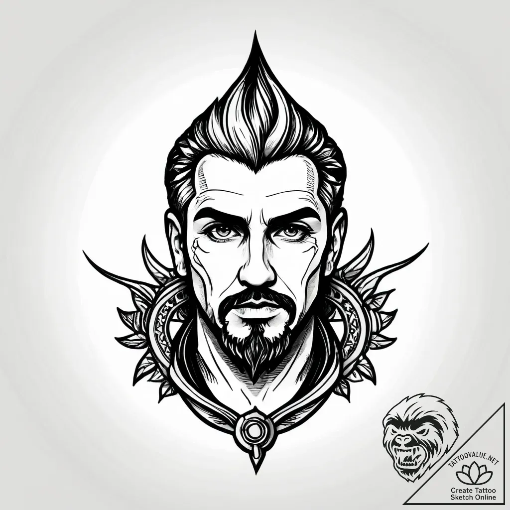 Eskizto, tattoo sketch, doc hudson looking se... - style Jagger Old - tattoo sketch (13.11.2025 07:10)