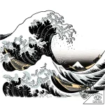 Tat tattoo sketch, crashing ocean waves with… – style Flux Inscriptions – tattoo sketch (13.11.2025 08:23)
