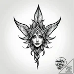 рјрѕрґрµр»сњ, ink illustration for tattoo, bl… – style Jagger Old – tattoo sketch (13.11.2025 08:43)