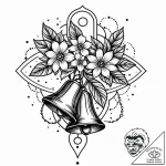 Bells (flower), tattoo flash sheet design, bl… – style Jaeger Mini – tattoo sketch (13.11.2025 09:31)