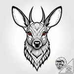 Tattoo sketch, bambiвђ™s face close-up with s… – style Jagger Old – tattoo sketch (13.11.2025 11:02)