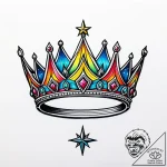 Engraved crown forged in starlight, tattoo dr… – style Jaeger Simple – tattoo sketch (13.11.2025 11:32)
