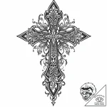 A detailed broken zipper, stuck,, tattoo line… – style Jaeger Mini – tattoo sketch (13.11.2025 11:57)