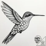 Tat tattoo sketch, delicate colibri bird feed… – style Jaeger Simple – tattoo sketch (13.11.2025 12:12)