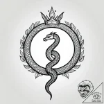 Dream serpent crowned in starlight, tattoo fl… – style Jagger Old – tattoo sketch (13.11.2025 13:22)