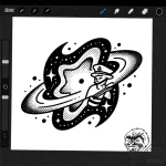 Nebula, artistic tattoo sketch, minimalist ap… – style Flux Inscriptions – tattoo sketch (13.11.2025 13:27)