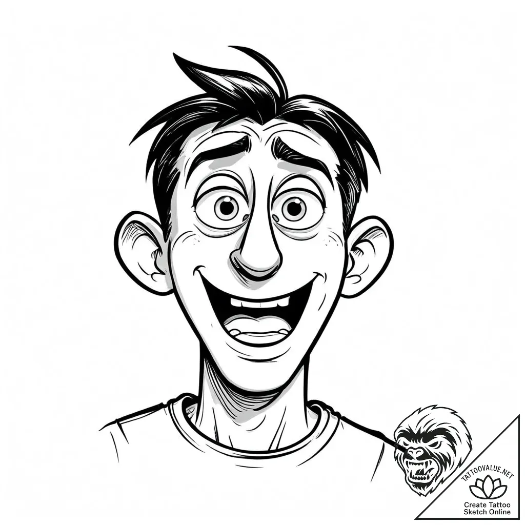 Eskizto, tattoo sketch, linguini nervous expr... - style Jaeger Mini - tattoo sketch (13.11.2025 13:57)