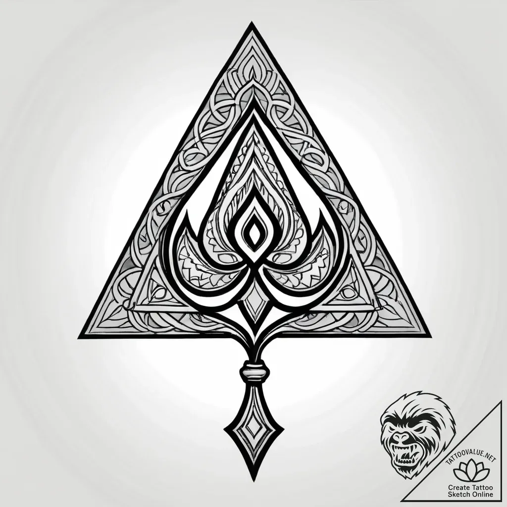 Oak sigil carved in stone, tattoo sketch desi... - style Jagger Old - tattoo sketch (13.11.2025 14:02)