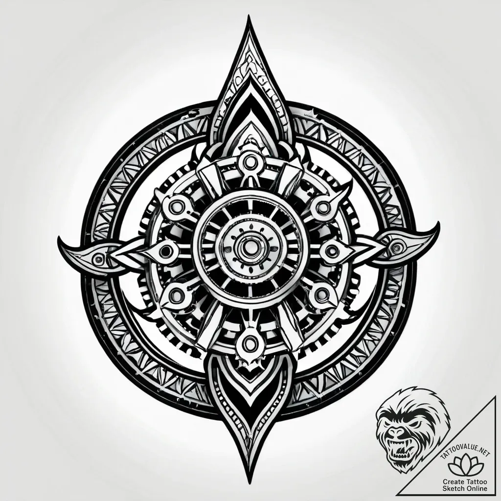 Automaton's hand offering a single, glowing g... - style Jagger Old - tattoo sketch (13.11.2025 14:22)