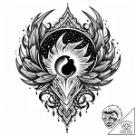Obsidian claw tearing through void, tattoo fl… – style Jaeger Mini – tattoo sketch (13.11.2025 14:57)