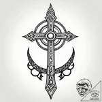 Abyssal chains rusting, tattoo line art, sket… – style Jagger Old – tattoo sketch (13.11.2025 15:22)