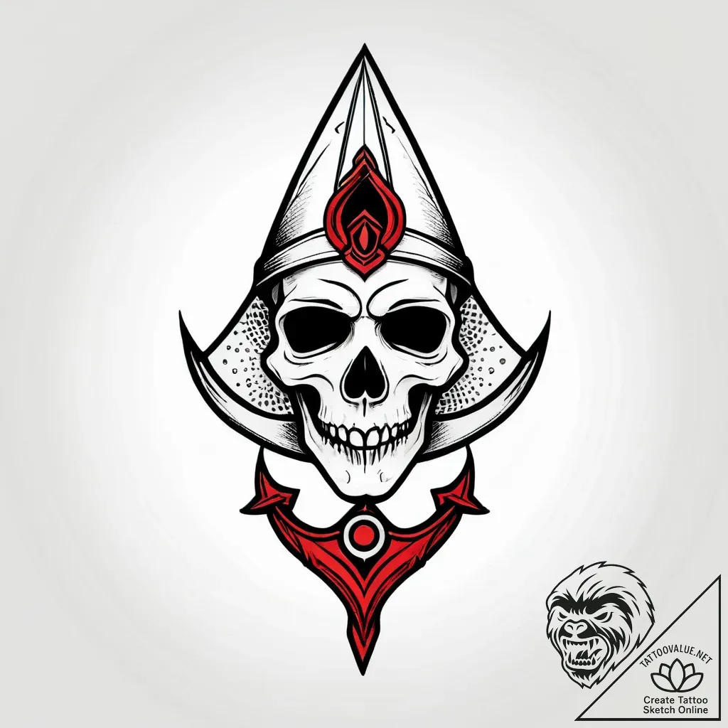 Polaroid picture developing to show a ghostly... - style Jagger Old - tattoo sketch (13.11.2025 16:22)