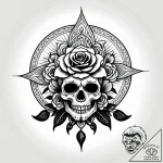 Dark flower beneath eclipsed sun, artistic ta… – style Jagger Old – tattoo sketch (13.11.2025 18:16)