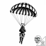 Tat tattoo sketch, parachutistвђ™s silhouette… – style Jaeger Mini – tattoo sketch (13.11.2025 18:51)