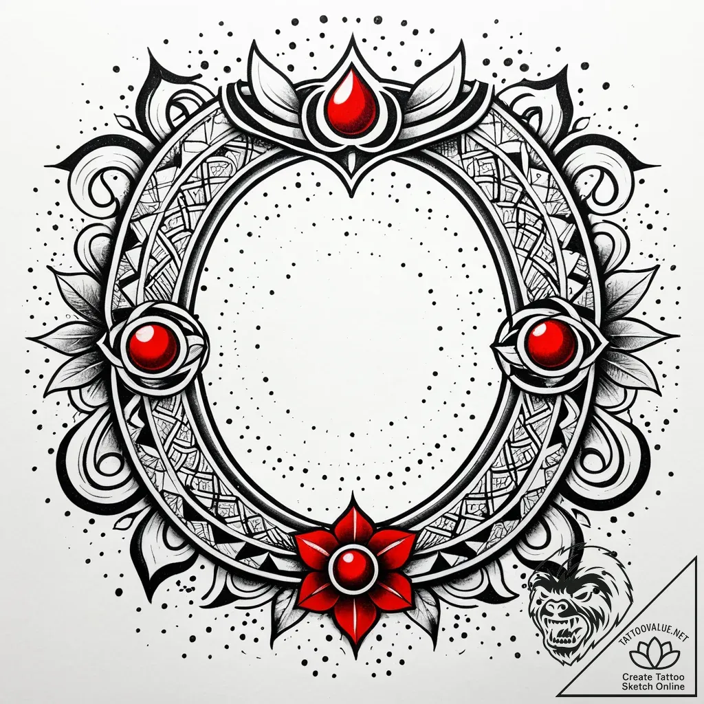 Horseshoe, tattoo flash sheet design, dotwork... - style Jaeger Simple - tattoo sketch (13.11.2025 19:06)