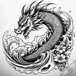 Eskizto, tattoo sketch, sally driving on coas… – style Jaeger Simple – tattoo sketch (13.11.2025 19:26)