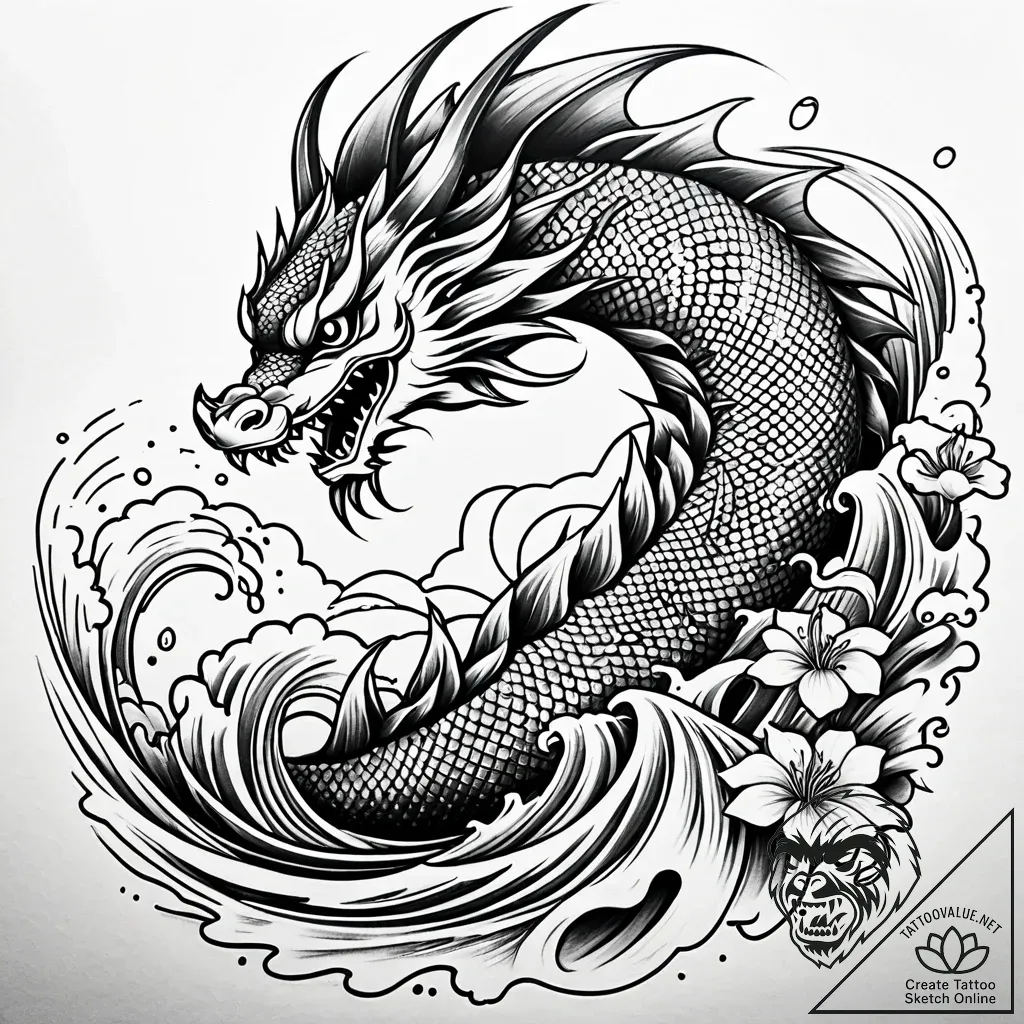 Eskizto, tattoo sketch, sally driving on coas... - style Jaeger Simple - tattoo sketch (13.11.2025 19:26)