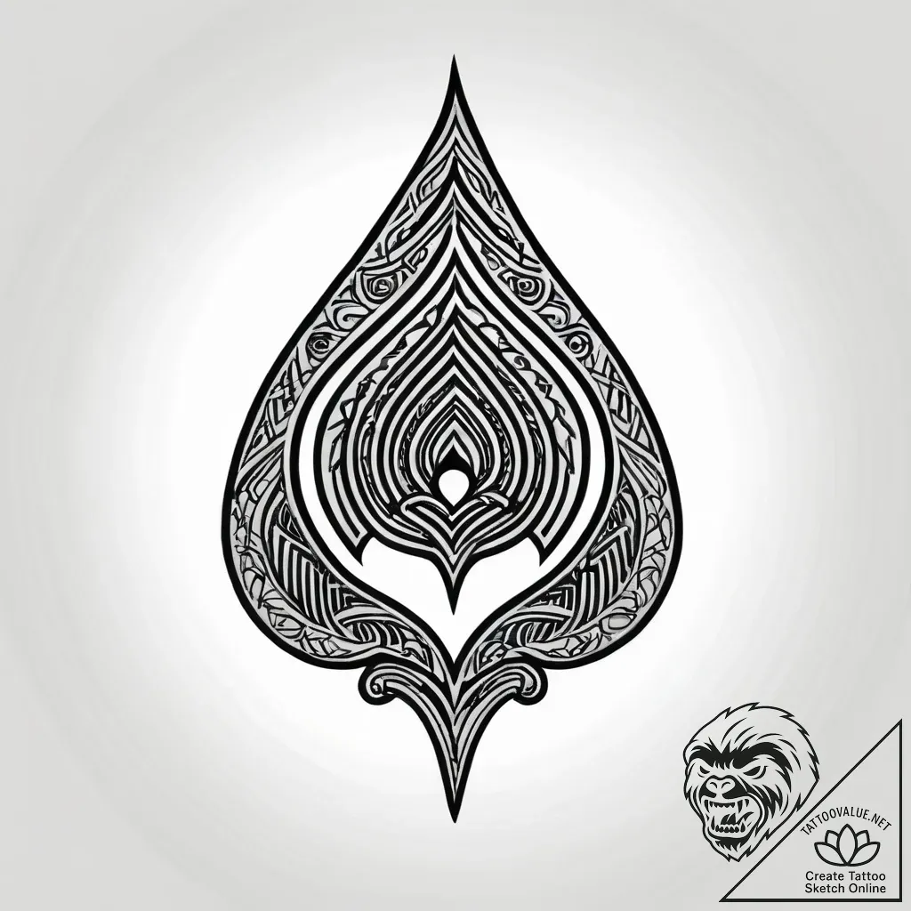 Labyrinth in the shape of a fingerprint, arti... - style Jagger Old - tattoo sketch (13.11.2025 19:36)