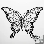 Art deco butterfly with metal wings, tattoo f… – style Jaeger Simple – tattoo sketch (13.11.2025 20:06)