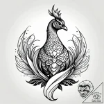 Peacock feathers devouring starlight, tattoo… – style Jagger Old – tattoo sketch (13.11.2025 20:56)