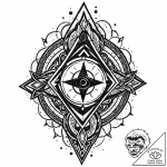 Null symbol carved into a stone tablet, ink i… – style Jaeger Mini – tattoo sketch (13.11.2025 21:52)