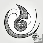 Koru spiral carved in bone, artistic tattoo s… – style Jagger Old – tattoo sketch (14.11.2025 01:17)