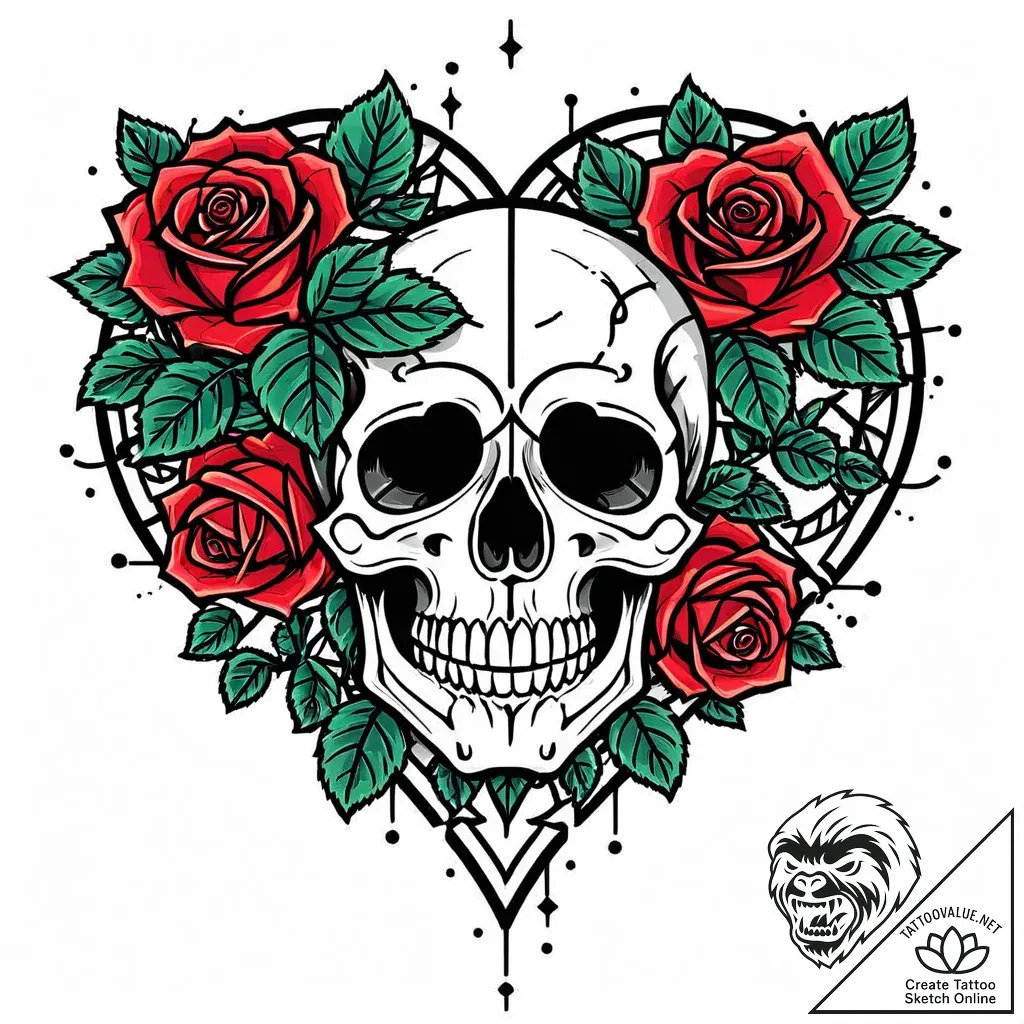 Heart icon, 8-bit pixel style, tattoo sketch... - style Jaeger Mini - tattoo sketch (14.11.2025 01:31)