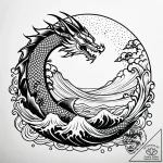 Apocalyptic sun bleeding into sky, artistic t… – style Jaeger Simple – tattoo sketch (14.11.2025 01:47)