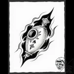 Ivory relic through spectral rift, tattoo lin… – style Flux Inscriptions – tattoo sketch (14.11.2025 02:37)