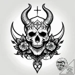 Broken horn of forgotten beast, tattoo sketch… – style Jagger Old – tattoo sketch (14.11.2025 02:52)