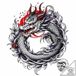 Crown made of twisted silver and interwoven l… – style Jaeger Mini – tattoo sketch (14.11.2025 04:07)