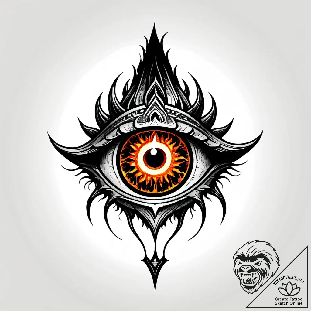 The eye of sauron - style Jagger Old - tattoo sketch (14.11.2025 04:12)