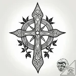 Treasure vines gripping bone relic, ink illus… – style Jagger Old – tattoo sketch (14.11.2025 04:32)