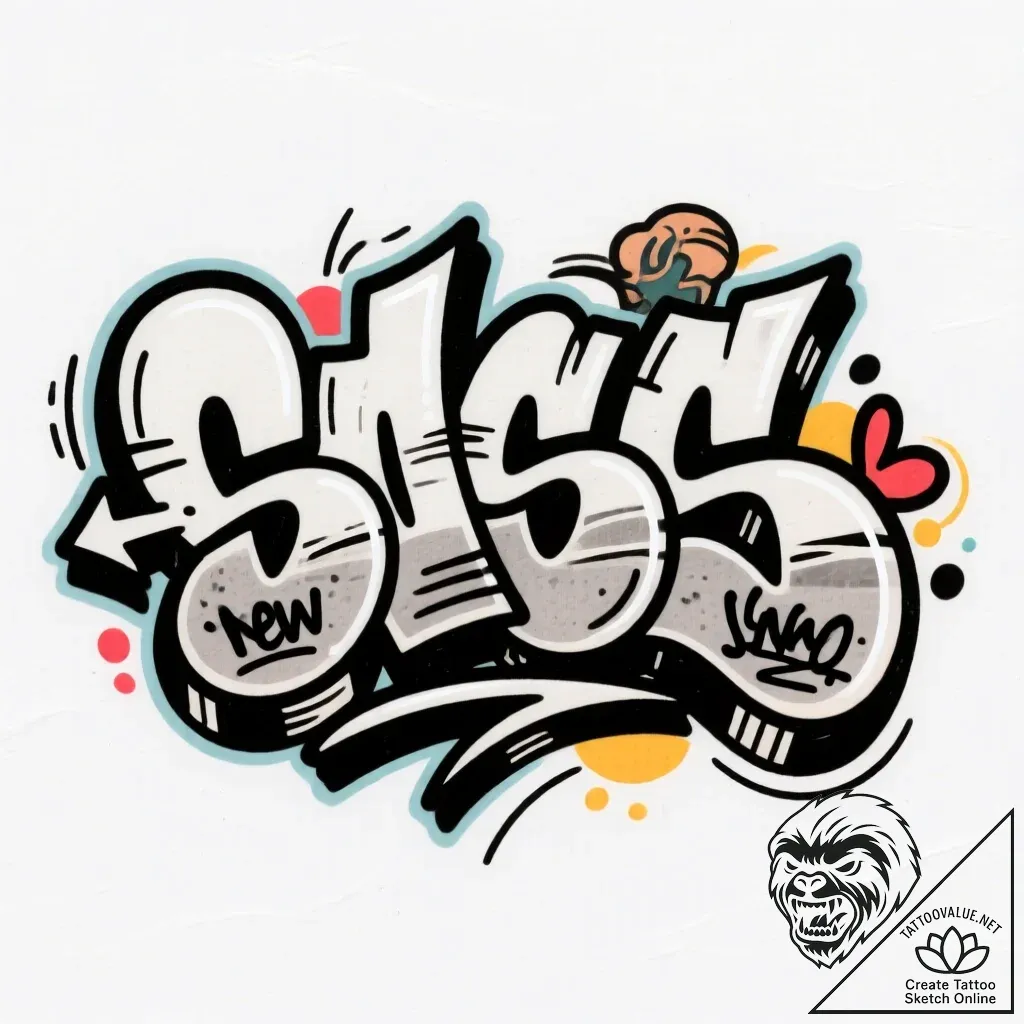 S, tattoo line art, bold outlines, thick line... - style Flux Inscriptions - tattoo sketch (14.11.2025 05:57)