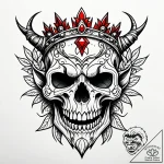 Orc skull crowned in vines, tattoo sketch des… – style Jaeger Simple – tattoo sketch (14.11.2025 06:42)