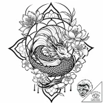 Tat tattoo sketch, glowing flower of life wit… – style Jaeger Mini – tattoo sketch (14.11.2025 06:47)
