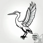 Heron, standing still and patient in the wate… – style Jagger Old – tattoo sketch (14.11.2025 08:32)