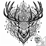 Atomic stag charging through virtual field, i… – style Jaeger Mini – tattoo sketch (14.11.2025 08:47)